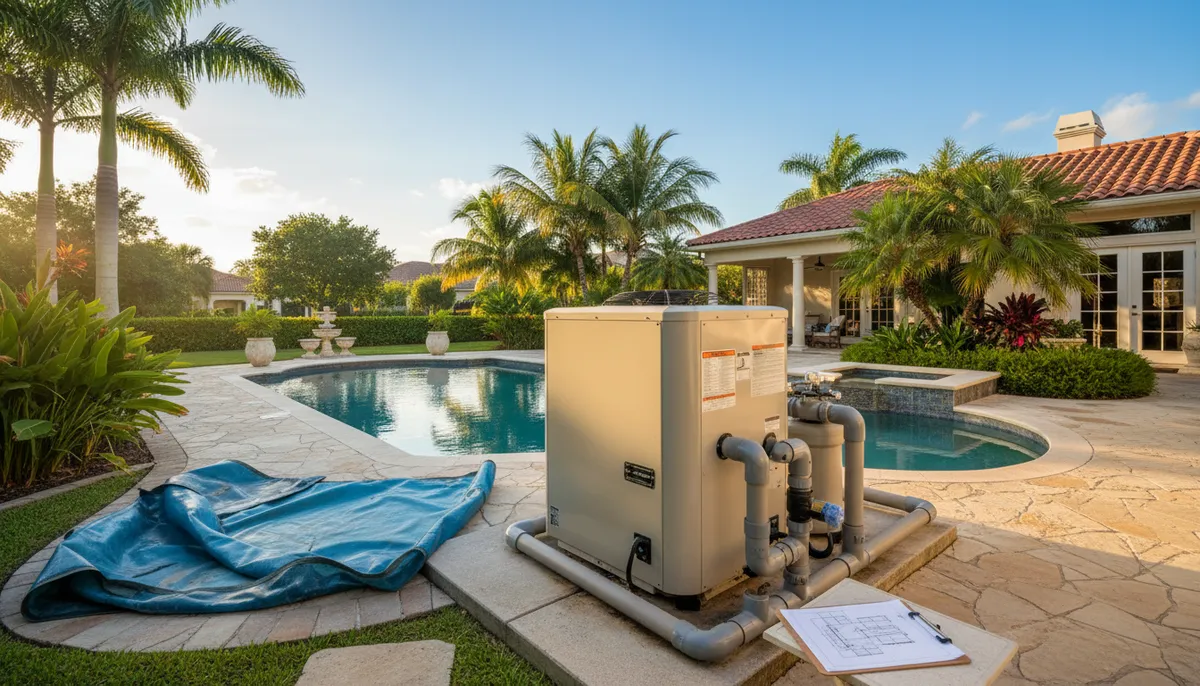pool heater installation