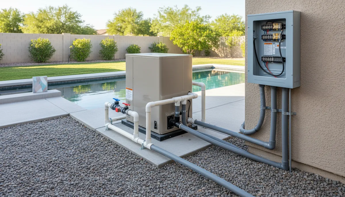 pool heater installation