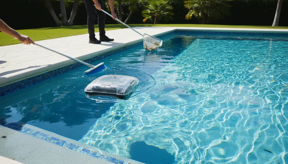 how to clean a pool