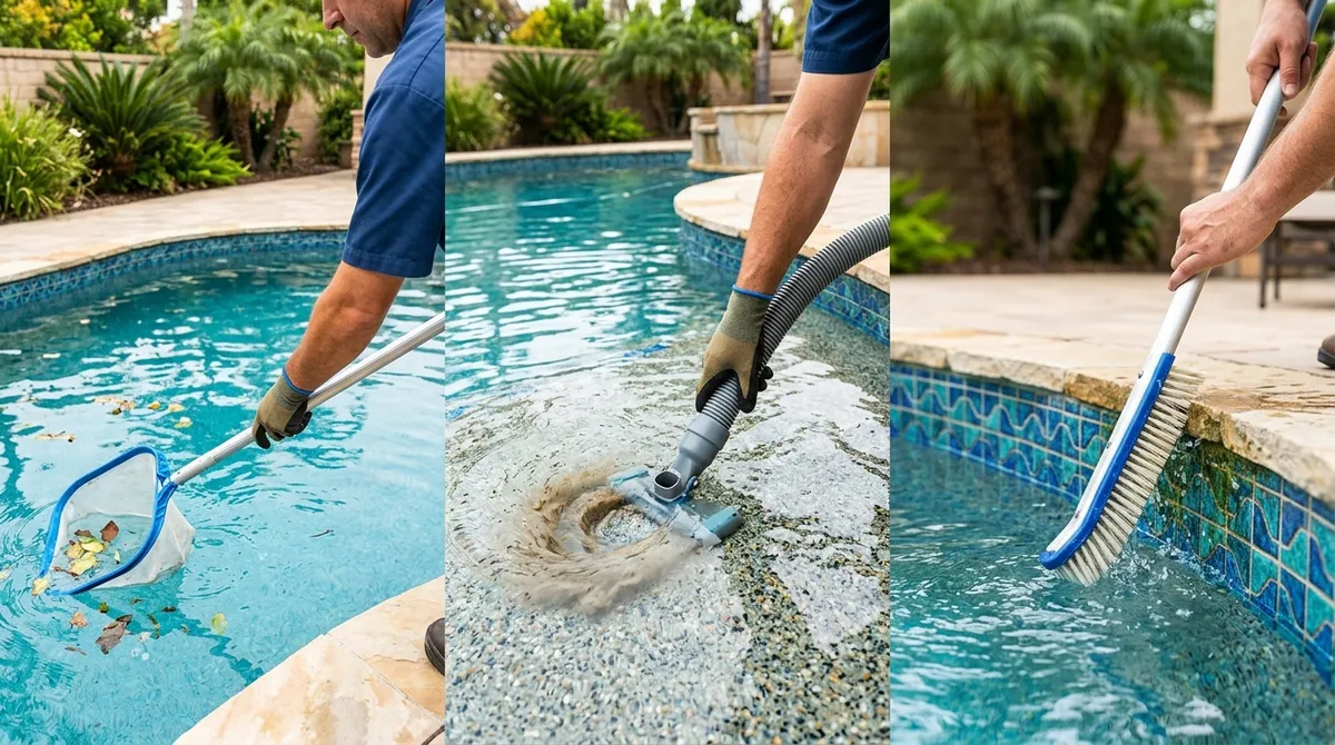 inground pool cleaning