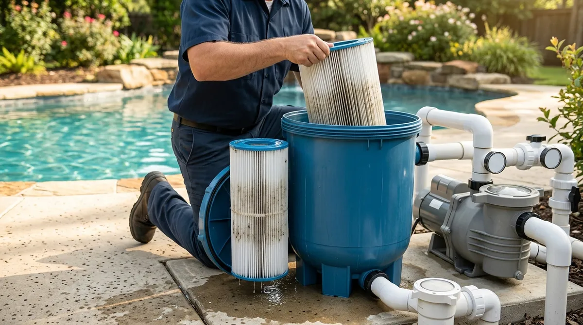 inground pool cleaning