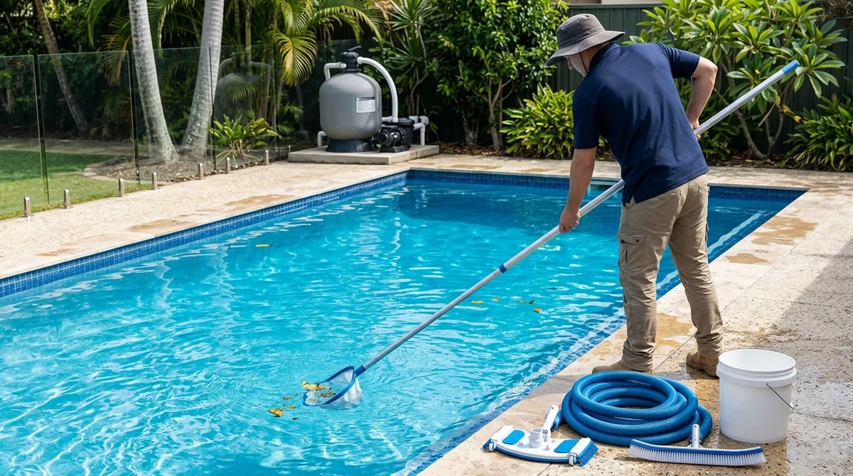 swimming pool cleaning