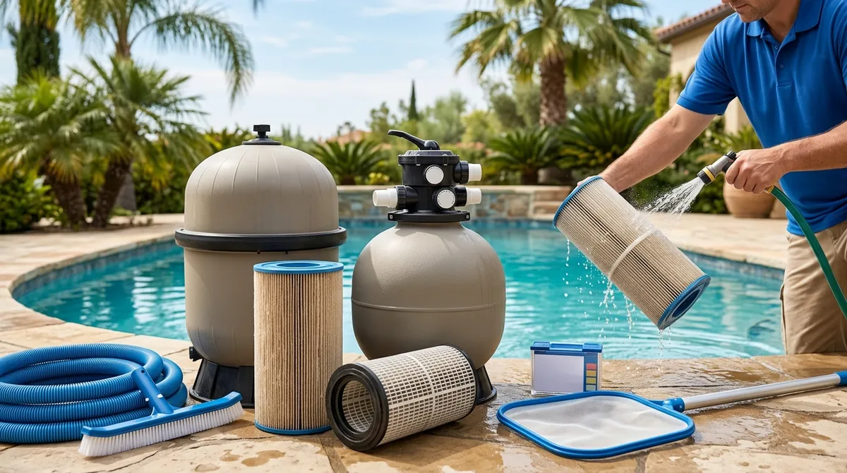swimming pool cleaning