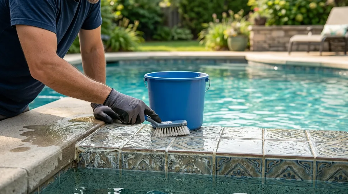 pool tile cleaning