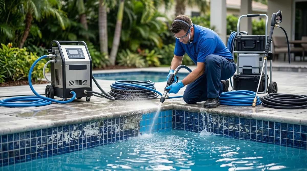pool tile cleaning