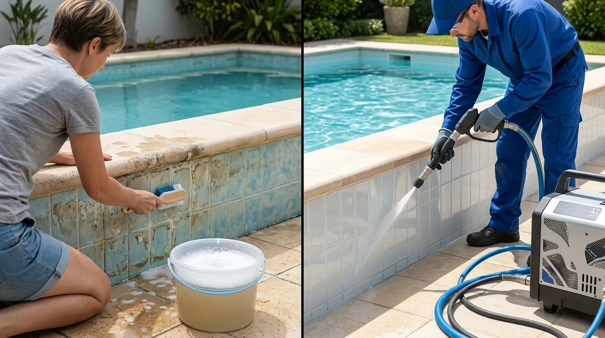 pool tile cleaning