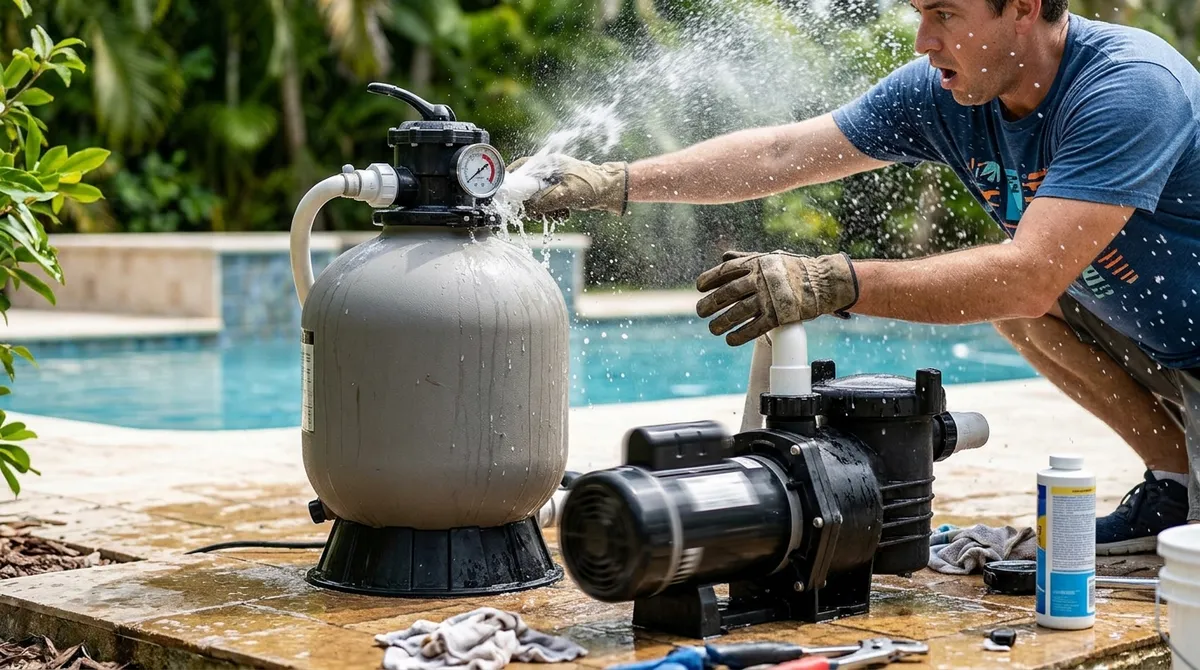 pool filter cleaning