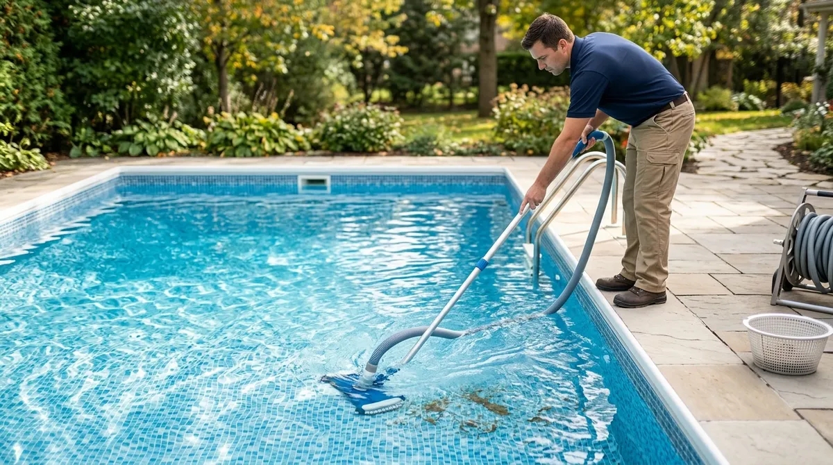 pool closing service