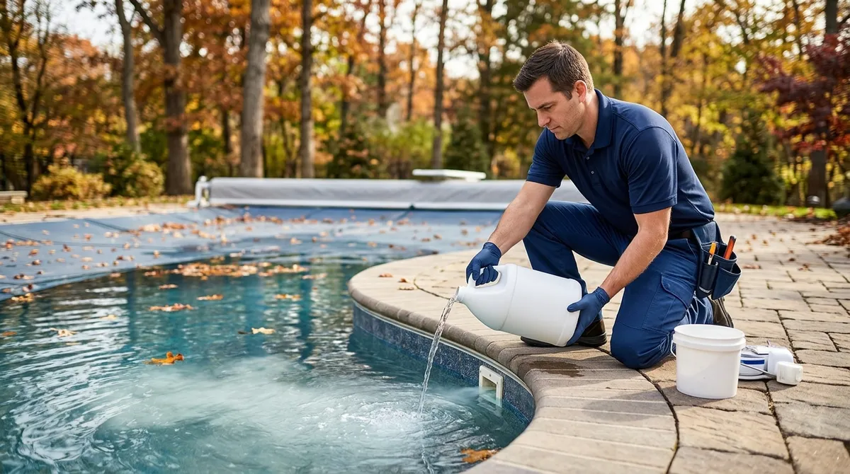 pool closing service