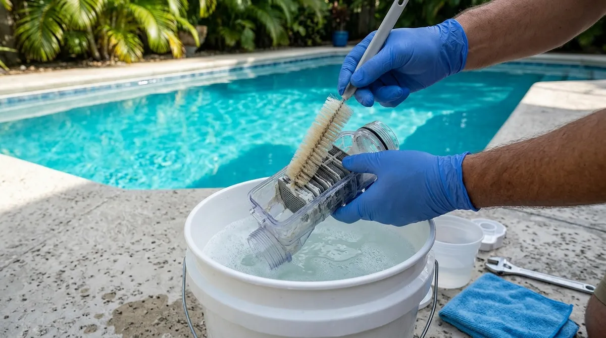 saltwater pool cleaning