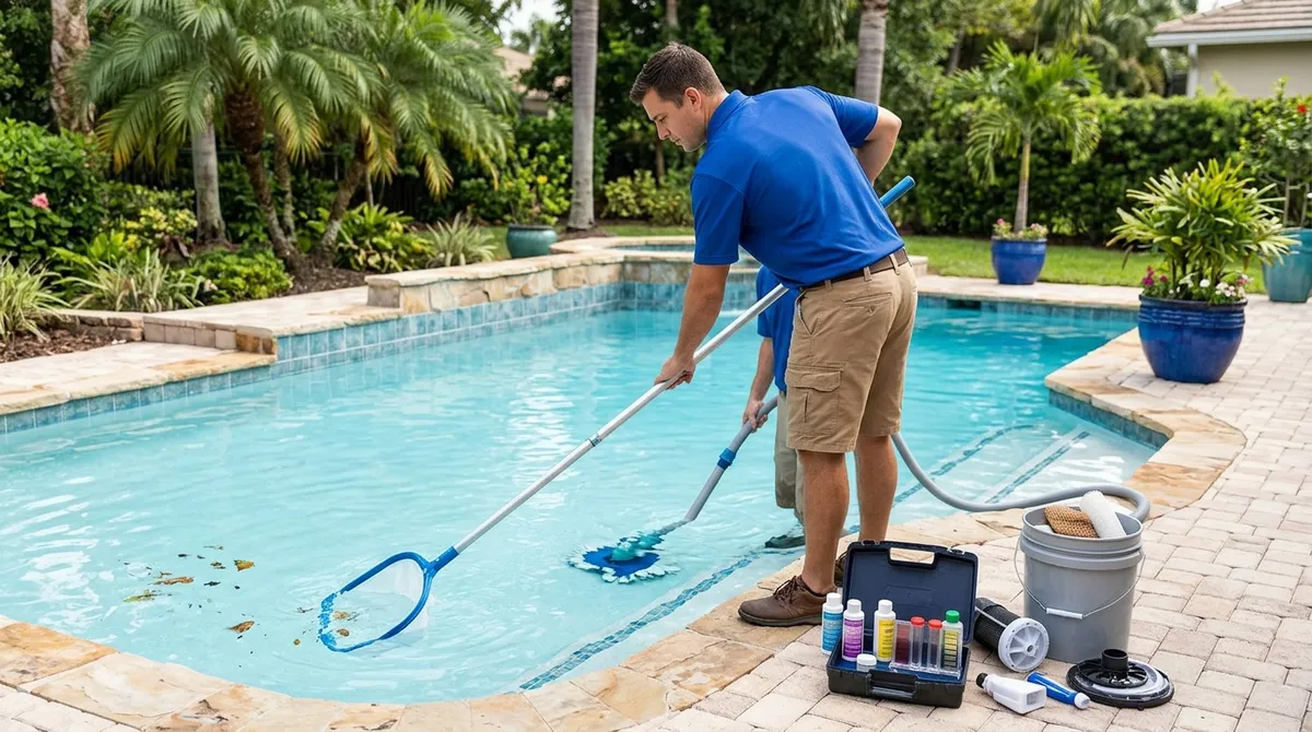 local pool cleaning service