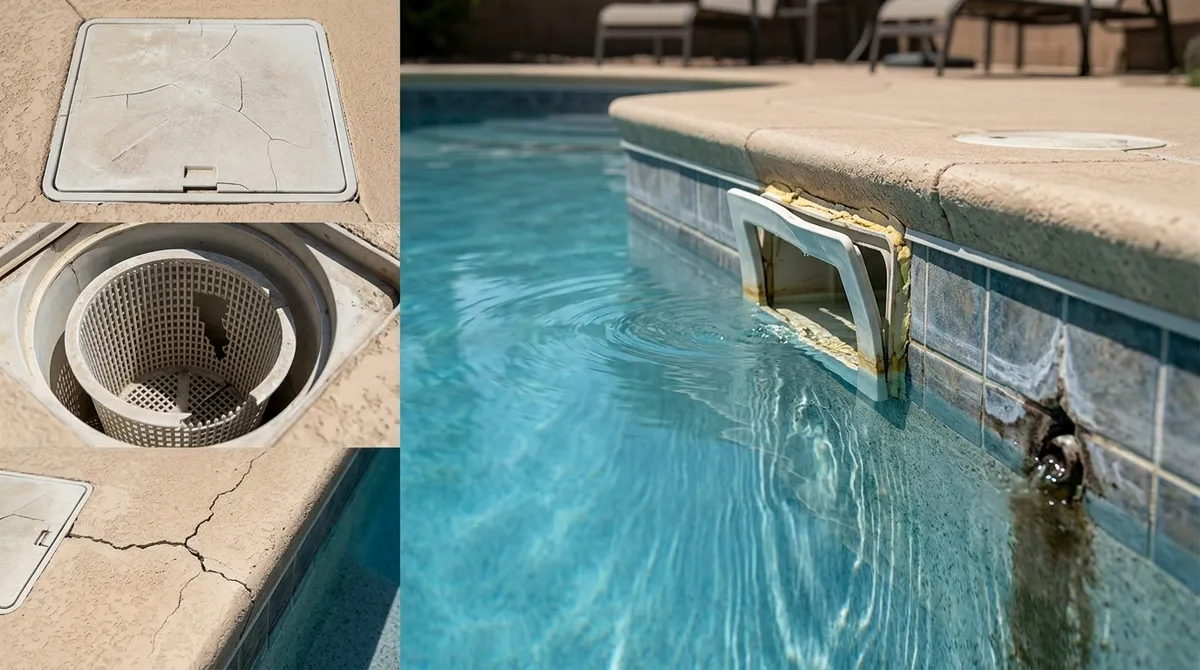 pool skimmer replacement