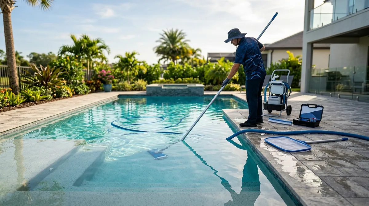 professional pool cleaning