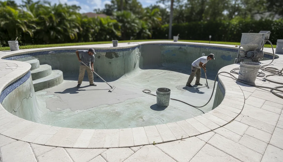 pool tile installation