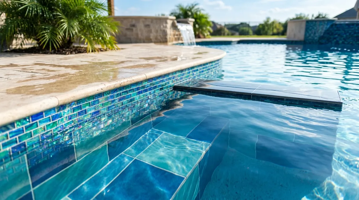 pool tile installation
