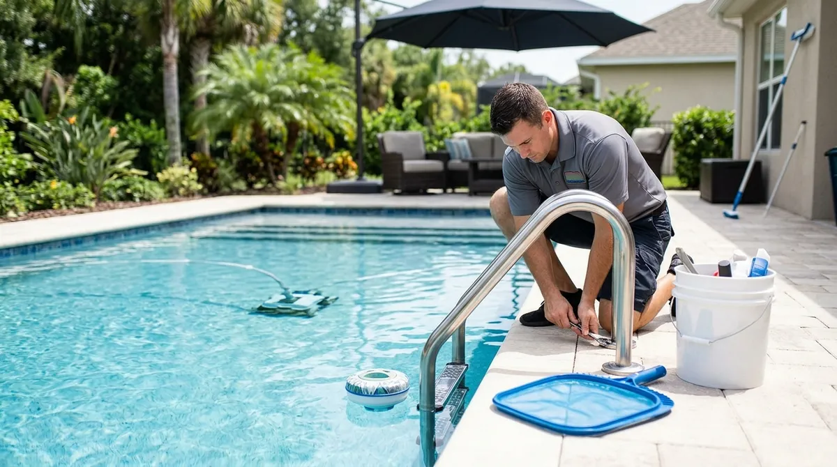 pool ladder repair