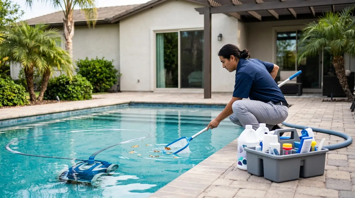 residential pool cleaning
