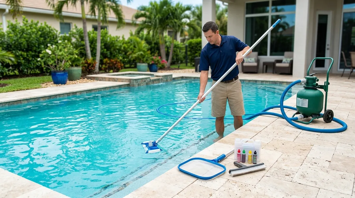 residential pool cleaning