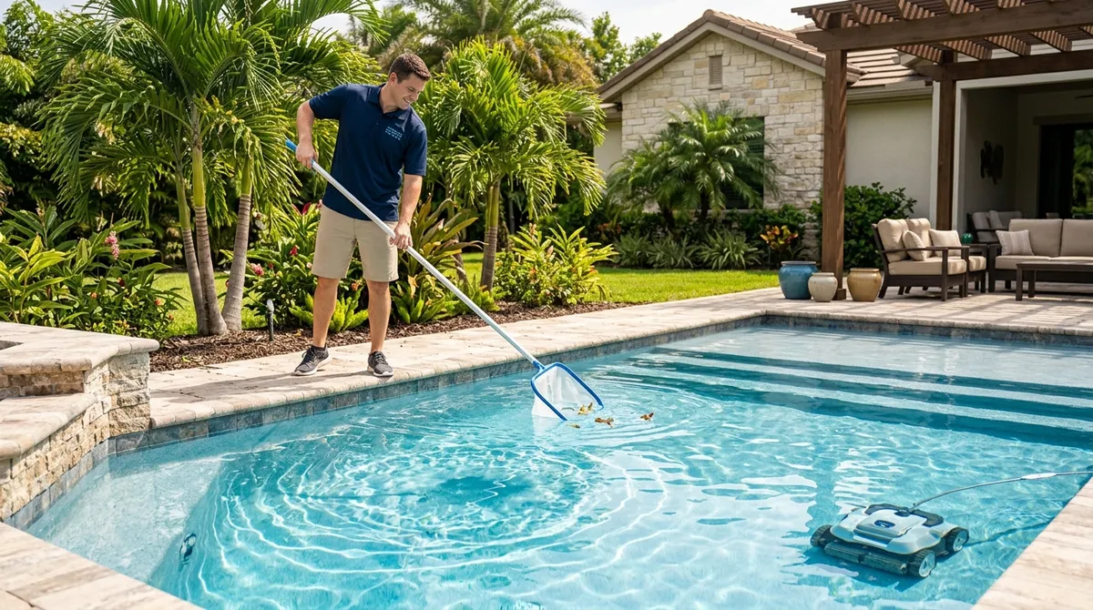 residential pool cleaning