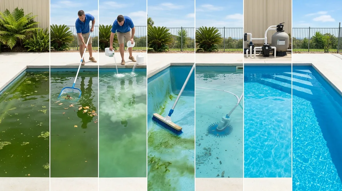 green pool cleanup