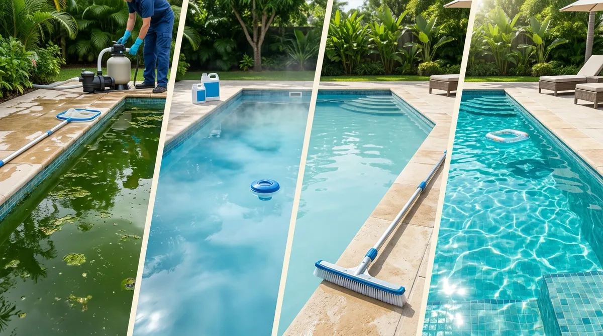 green pool cleanup