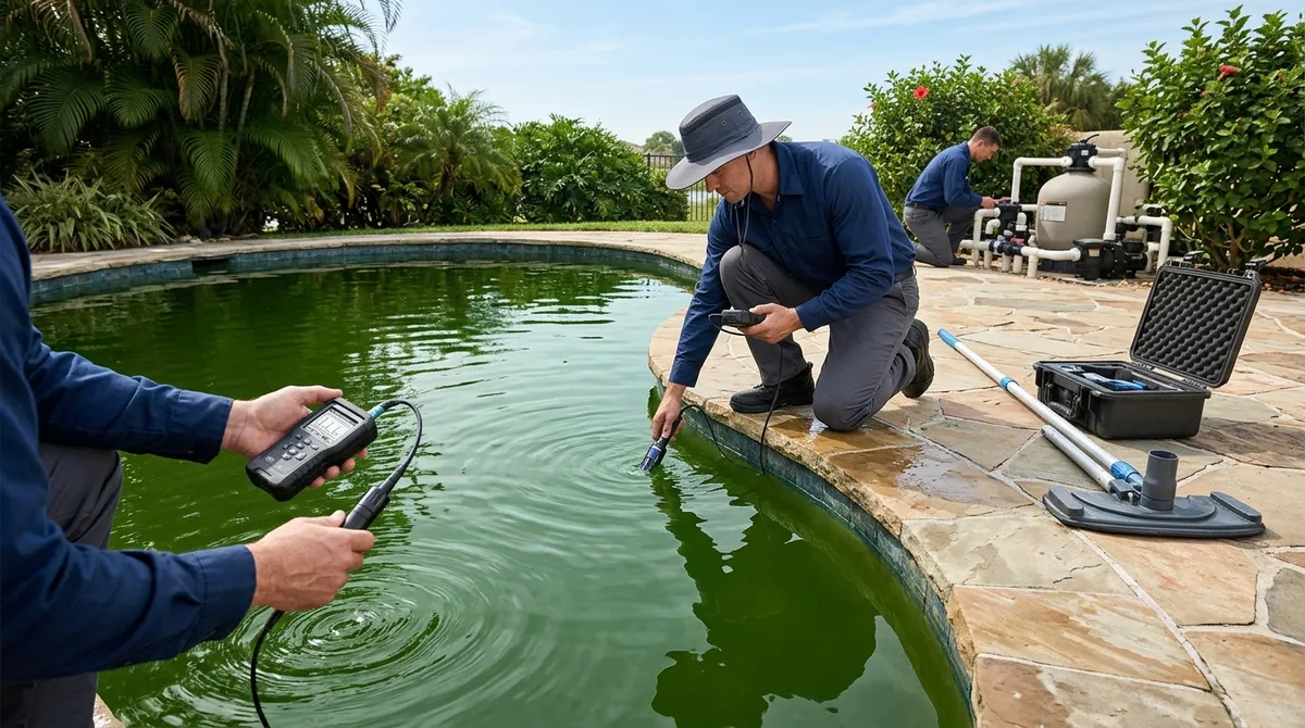 green pool cleanup