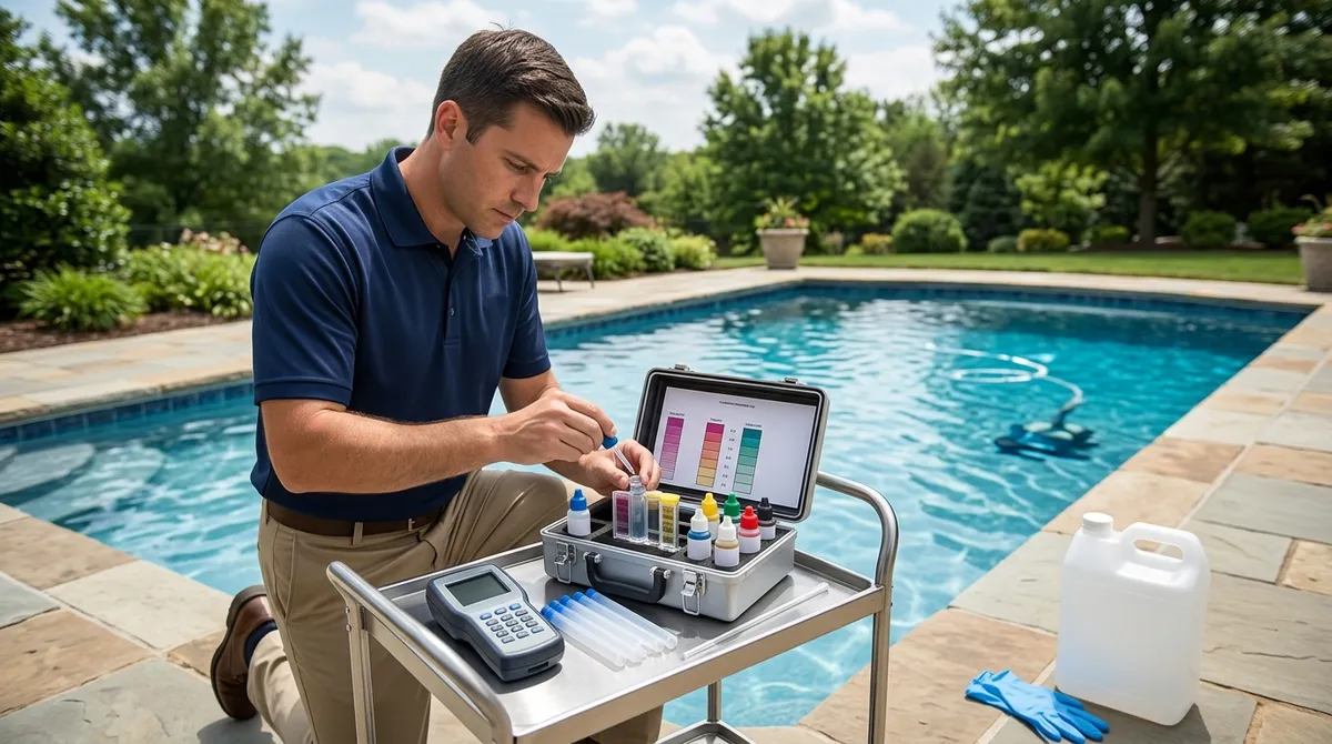 pool chemical balancing
