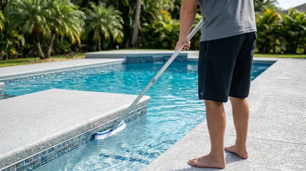 brush pool walls