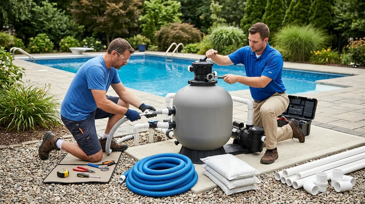 pool filter installation