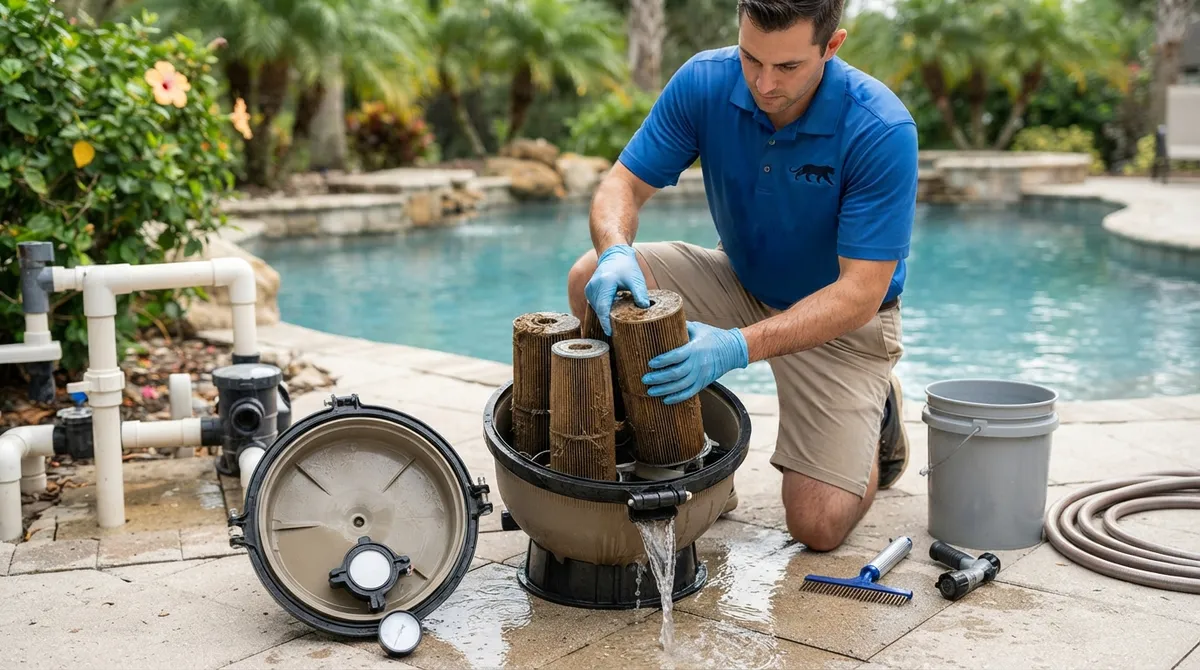 pool filter cleaning service