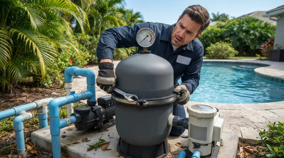 pool filter cleaning service