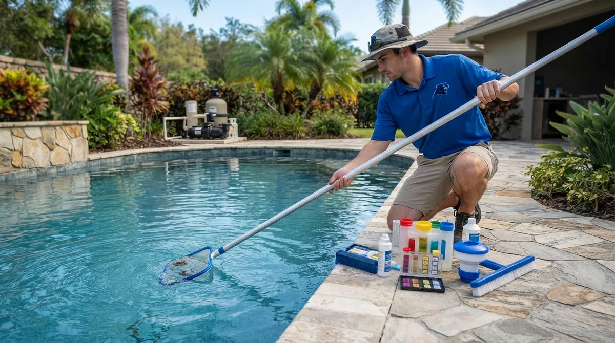 weekly pool maintenance near me